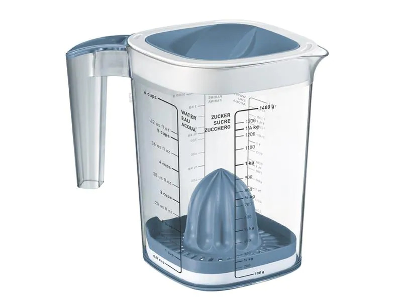 Rotho Messbecher Loft 15 dl, Blau/Transparent