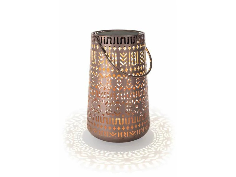 STT Laterne Solar Antic Boho, Ø 20 x 32.5 cm, Braun