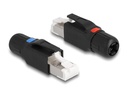 Delock Stecker RJ45 Cat.6A 1 Stück, Schwarz