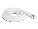 Delock Geflechtschlauch mit Reissverschluss 2 m x 20 mm Weiss
