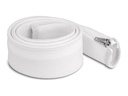 Delock Geflechtschlauch mit Reissverschluss 1 m x 50 mm Weiss