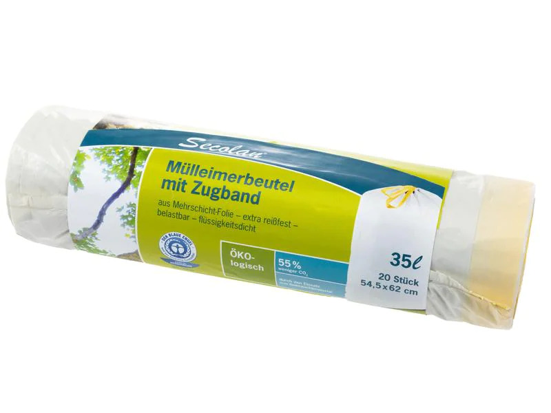 Haushaltsware Müllbeutel pRolle 35 l, 20 Stück, Weiss