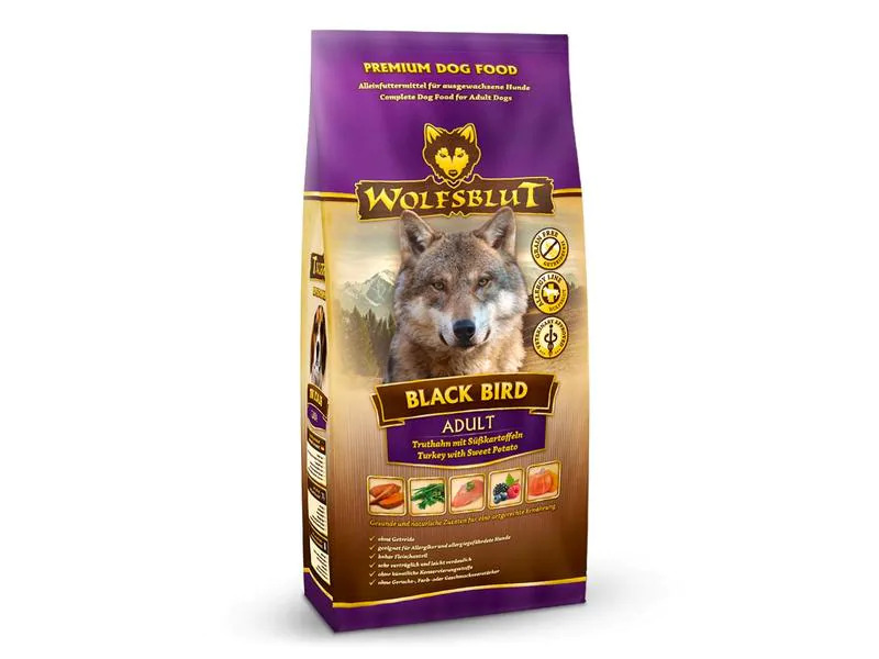 Wolfsblut Trockenfutter Dog Black Bird Adult, 12.5 kg