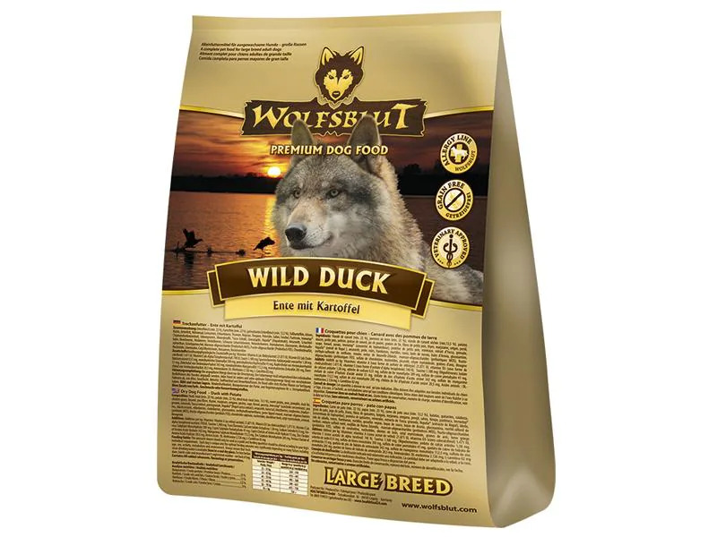 Wolfsblut Trockenfutter Dog Wild Duck Large Breed, 12.5 kg