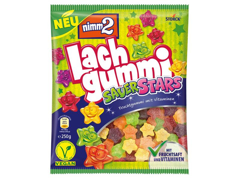 Storck Nimm2 Lachgummi Sauer Stars 250 g