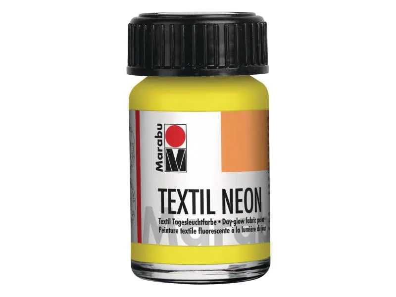 Marabu Textilfarbe Neon UV 15 ml Neongelb