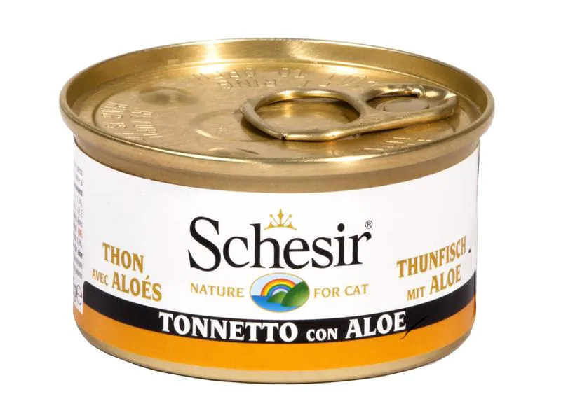 Schesir Nassfutter Thunfisch &amp; Aloe in Gelée, 85 g