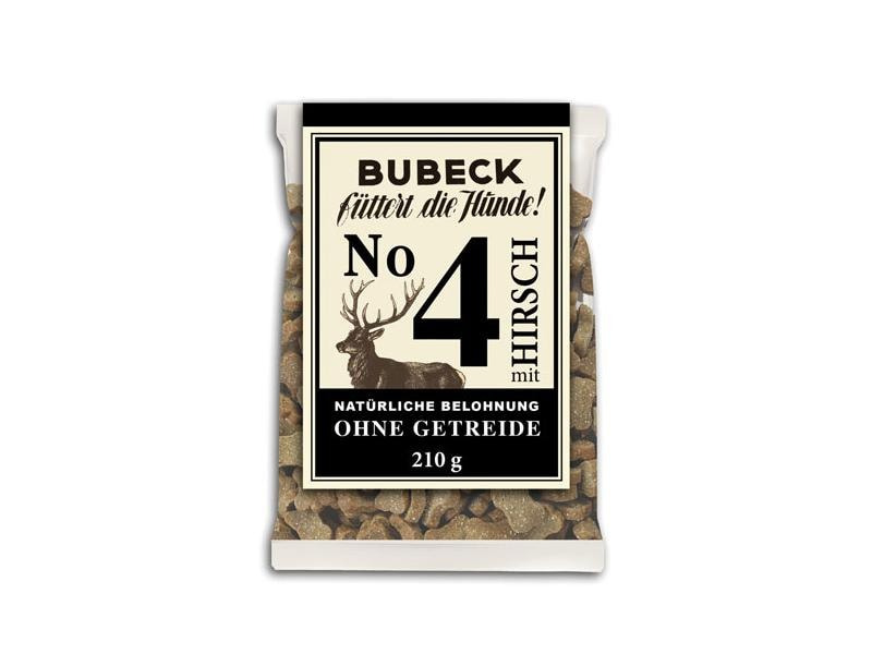 Bubeck Hundekuchen No. 4 mit Hirsch, 210 g