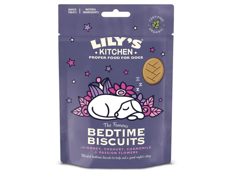 Lily's Kitchen Leckerli Bio Bedtime Biscuits, Honig/Joghurt, 80 g