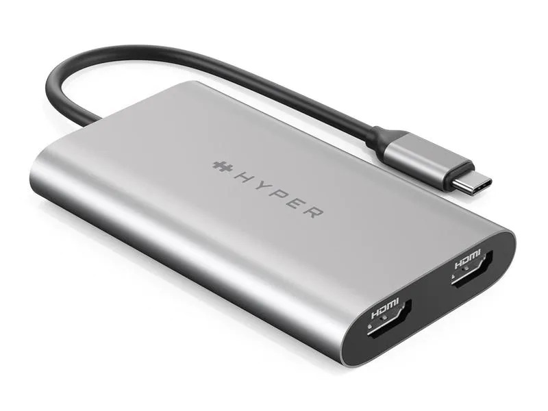 HYPER Adapter Dual 4K USB Type-C - HDMI