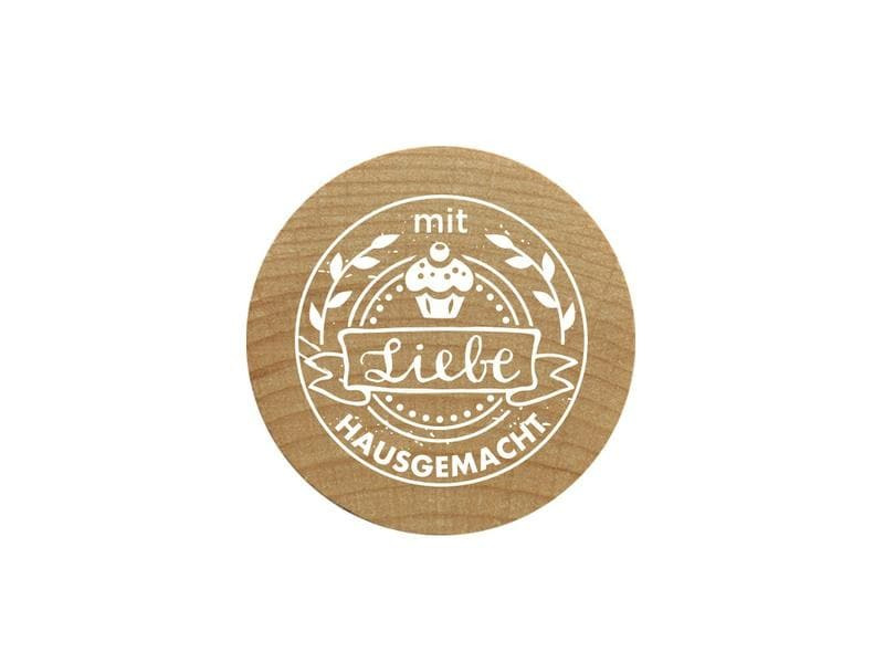 Woodies Stempel Mit Liebe hausgemacht 1 Stück