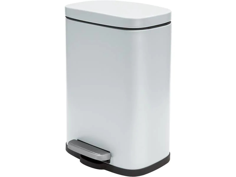 spirella Treteimer Poubelle Akira Matt 12 l, Weiss