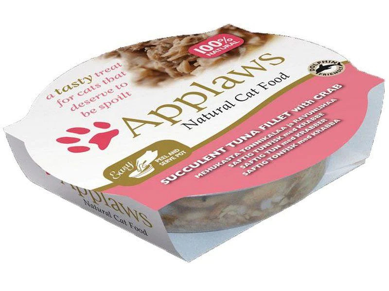 Applaws Nassfutter Schale Thunfisch &amp; Krabben, 60 g