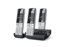 Gigaset Schnurlostelefon Comfort 500A Trio Schwarz/Silber