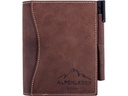 Alpenleder Notizbuch Goethe A6, liniert, Büffelleder braun
