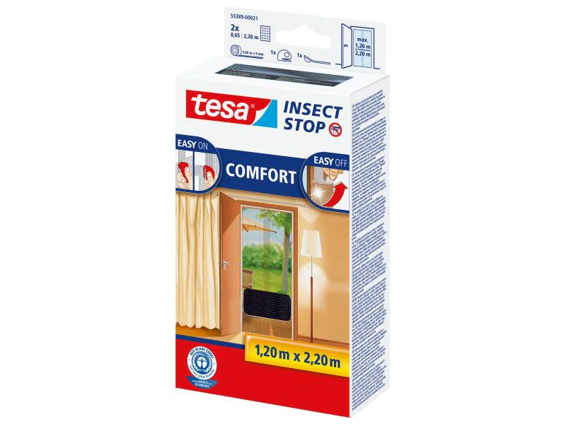 tesa Fliegengitter Insect Stop Comfort Tür anthrazit