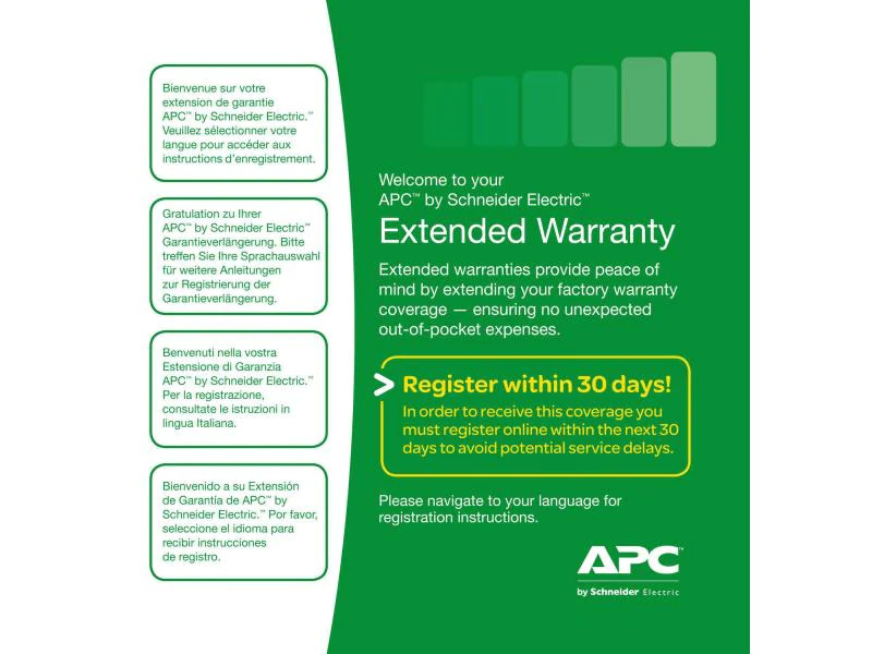 APC Garantieerweiterung WBEXTWAR1YR-SP-01A 1 Jahr