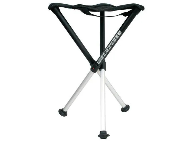 Walkstool Dreibeinhocker Comfort 55 cm Schwarz/Silber