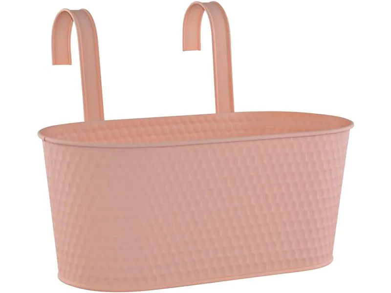 Dameco Blumentopf mit zwei Haken 14 cm, Orange