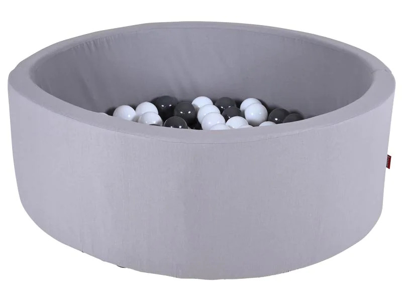 Knorrtoys Bällebad soft – grey 100 balls grey/white