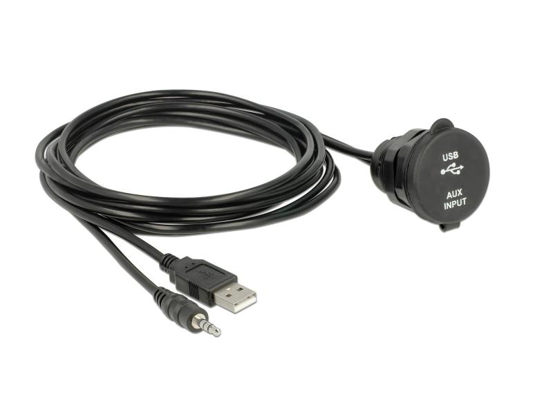 Delock USB 2.0-Einbaukabel EASY-USB Klinke/USB A - Klinke/USB A 2 m