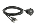 Delock USB 2.0-Einbaukabel EASY-USB Klinke/USB A - Klinke/USB A 2 m