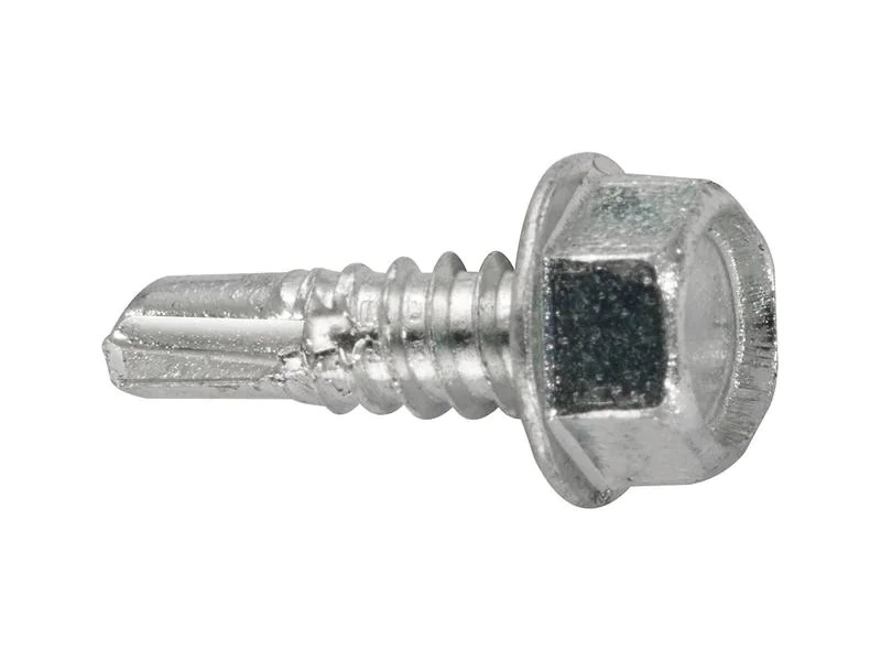 Krafter Selbstbohrschrauben Sechskantkopf 5.4 x 25 mm Stahl, 6 Stück