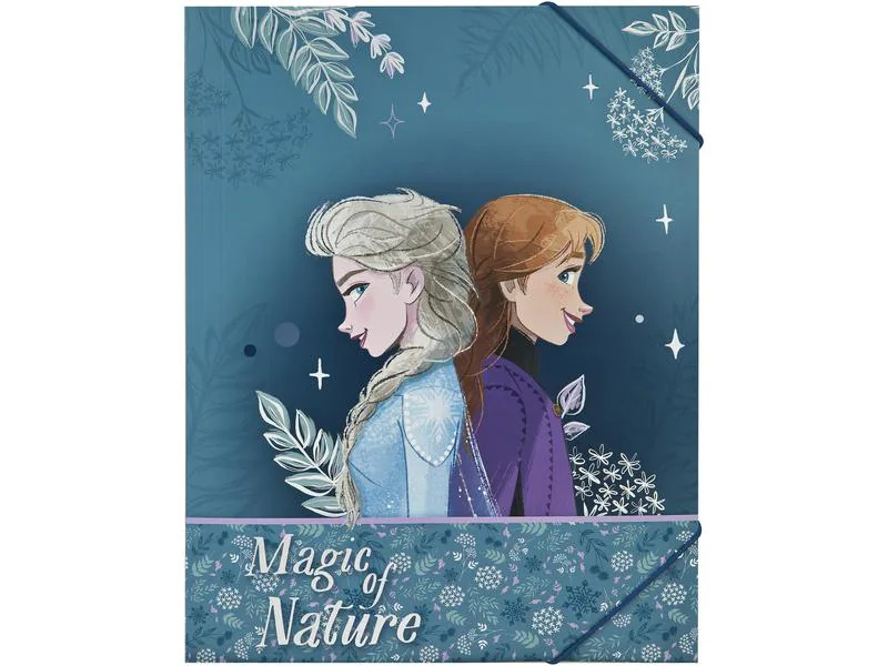 Undercover Gummibandmappe Disney A4 Frozen Hellblau