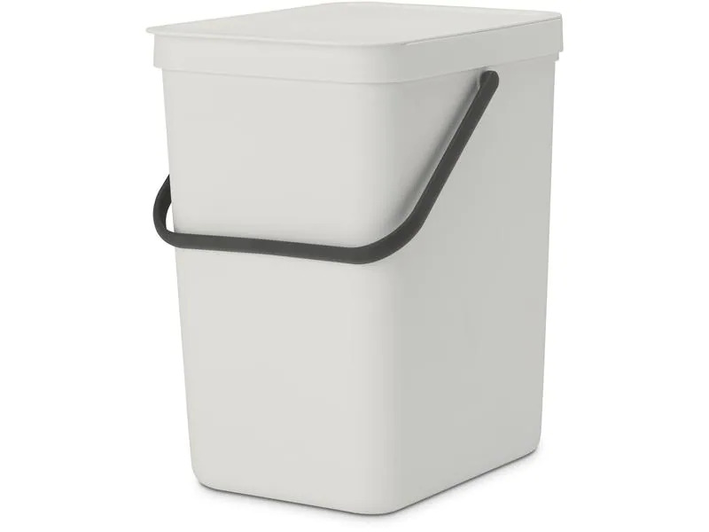 Brabantia Recyclingbehälter Sort &amp; Go 25 l, Hellgrau