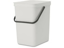 Brabantia Recyclingbehälter Sort &amp; Go 25 l, Hellgrau