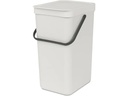 Brabantia Recyclingbehälter Sort &amp; Go 16 l, Hellgrau