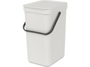 Brabantia Recyclingbehälter Sort &amp; Go 12 l, Hellgrau
