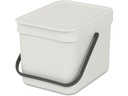 Brabantia Komposteimer Sort &amp; Go 6 l, Hellgrau