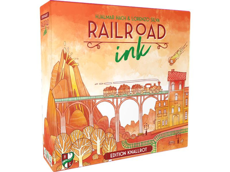 Fata Morgana Familienspiel Railroad Ink: Knallrot
