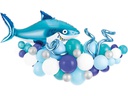 Partydeco Luftballon Hai Blau, 150 x 95 cm, 15-teilig