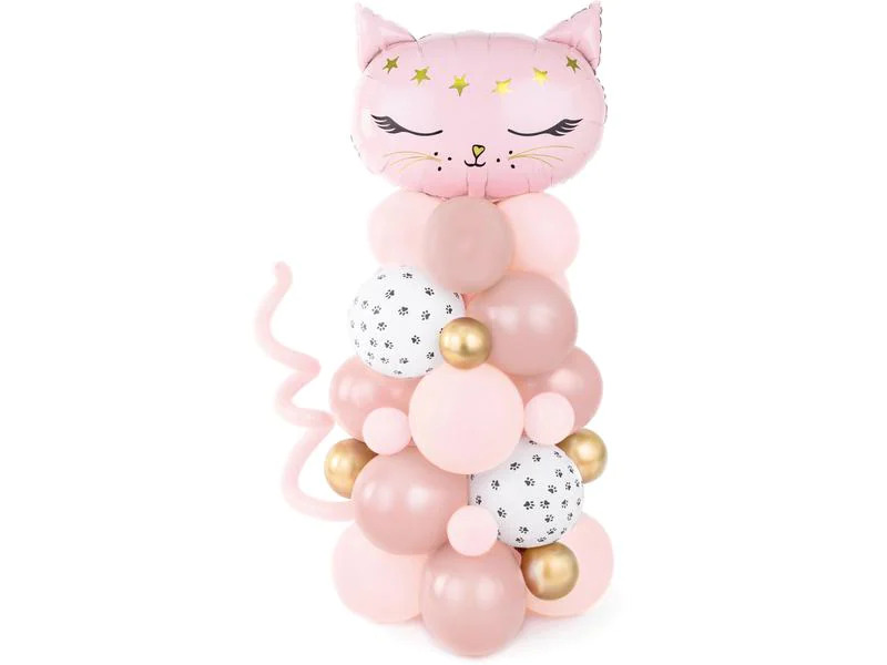 Partydeco Luftballon Kätzchen Pink, 83 x 140 cm, 10-teilig