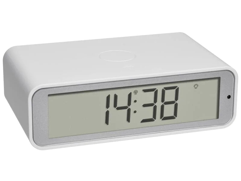TFA Dostmann Funkwecker Twist Weiss