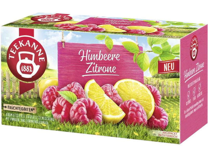 Teekanne Teebeutel Himbeer-Zitrone 20 Stück