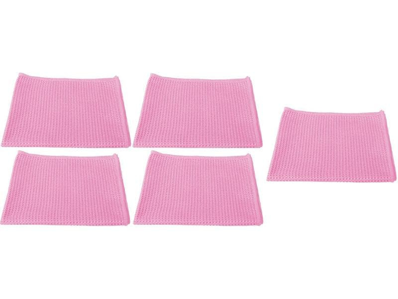 Edi Baur Mikrofaser-Reinigungstuch 5 Stück, Rosa