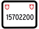 EASYKLICK Kennzeichenhalter Moto Schwarz