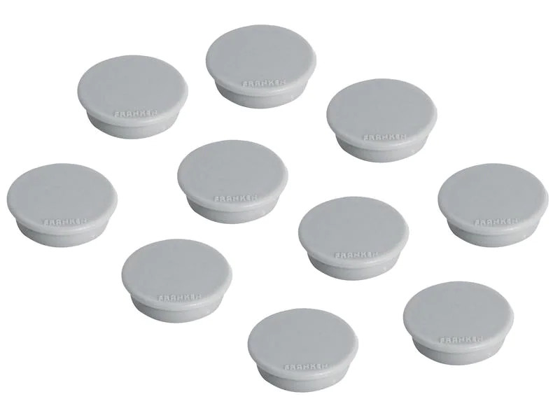 Franken Haftmagnet Ø 32 mm, 10 Stück, Grau