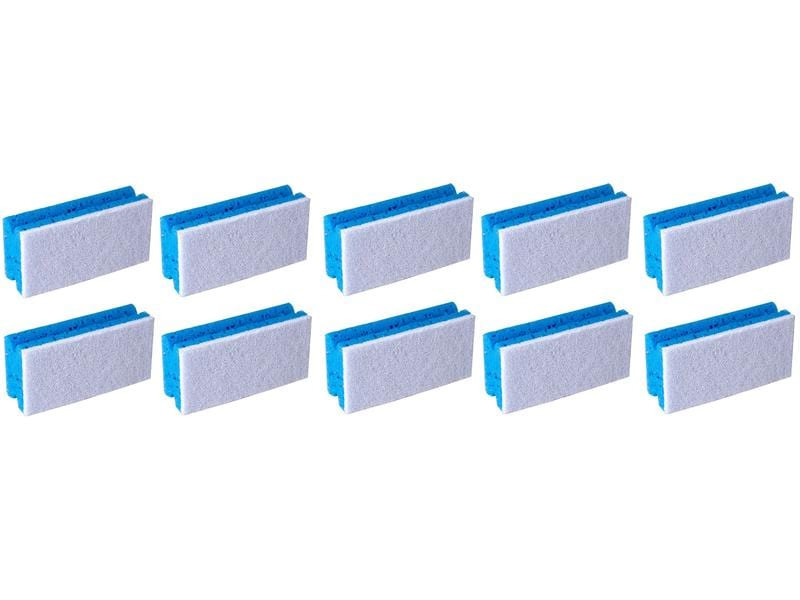 Edi Baur Schwamm Profi 10 Stück, Blau/Weiss