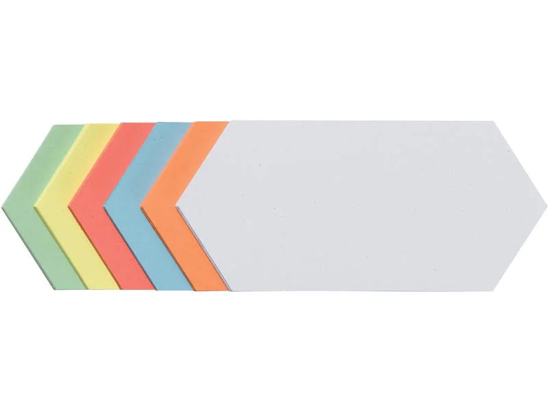 Franken Moderationskarten Rhombus 20 x 9.5 cm, Sortiert, 250 Stück