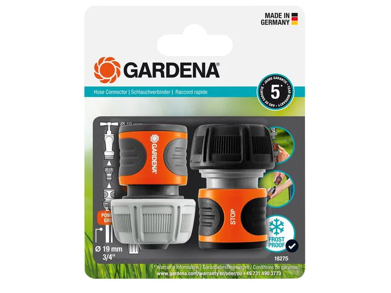 Gardena Schlauchkupplung Zweier-Satz, 19 mm (3/4)