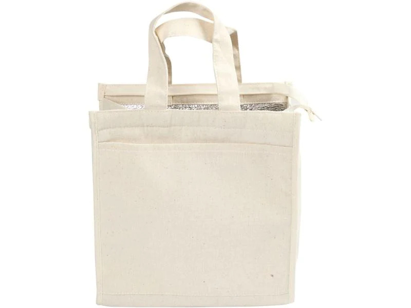 Creativ Company Kühltasche 25 x 24 x 12 cm Baumwolle, Beige
