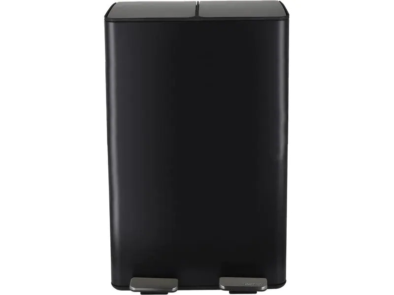 spirella Treteimer Aliya Matt 2 x 30 l, Schwarz