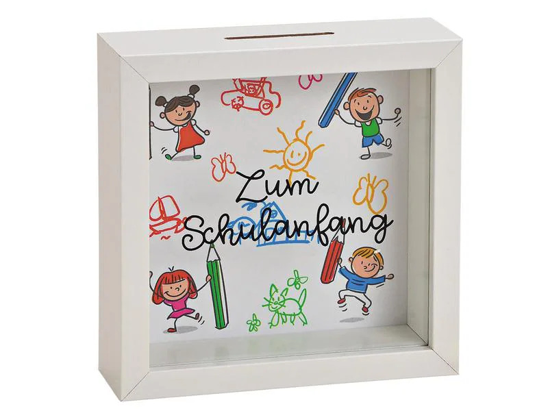 G. Wurm Spardose Zum Schulanfang 5 x 15 x 15 cm