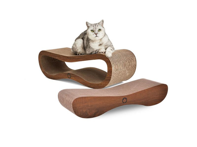 CanadianCat Kratzmöbel Set Orbit &amp; Satellite Walnuss
