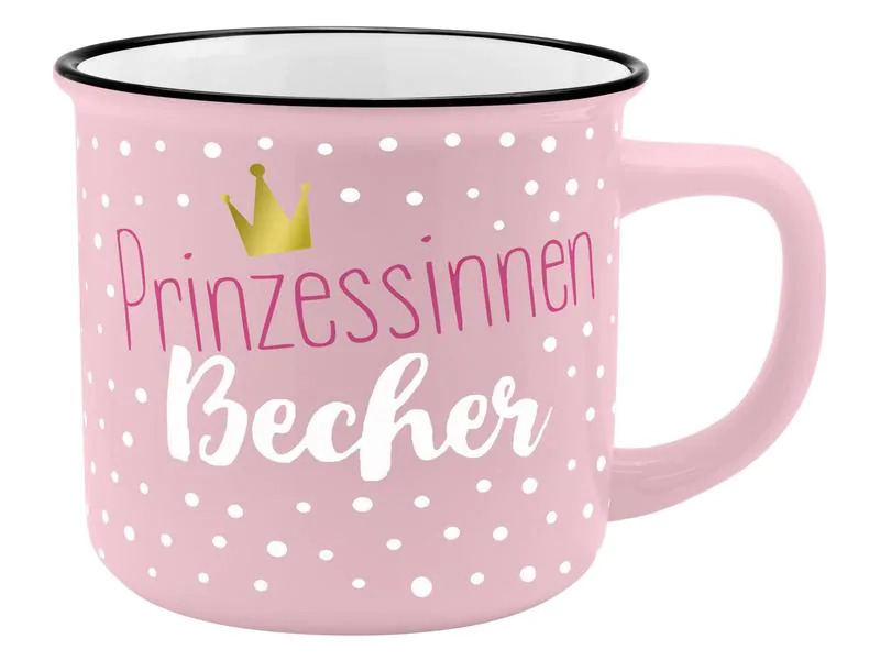 Sheepworld Universaltasse Prinzessinnen 350 ml , 1 Stück, Rosa