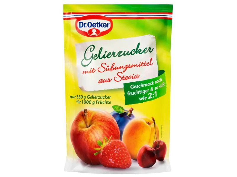Dr.Oetker Gelierzucker mit Süssungsmittel aus Stevia 350 g